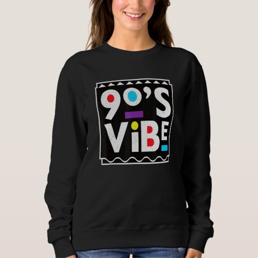 Vibe Throwback 90er Vintag Sweatshirt (Vorderseite)