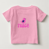 Vibe von Peace Reto 1960s Baby T-shirt (Rückseite)