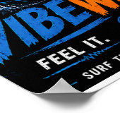 Vibe Wave Neon Surf Poster – Retro Synthwave-Ästhe (Ecke)