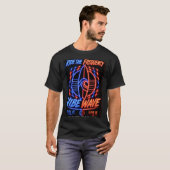 Vibe Wave Neon Surf Poster – Retro Synthwave-Ästhe T-Shirt (Vorne ganz)