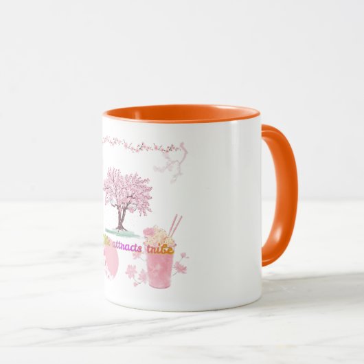 Vibe zieht Tribe an Tasse (VorderseiteRechts)