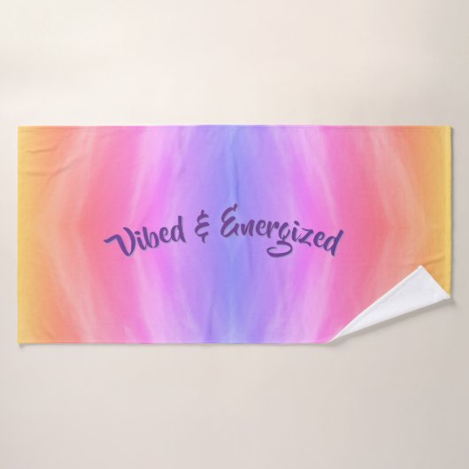 Vibed & Energized Bath Handtuch Badehandtuch (Badehandtuch)