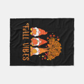 Vibes Autumn Season Erntedank Pumpkin Fleecedecke (Vorderseite (Horizontal))