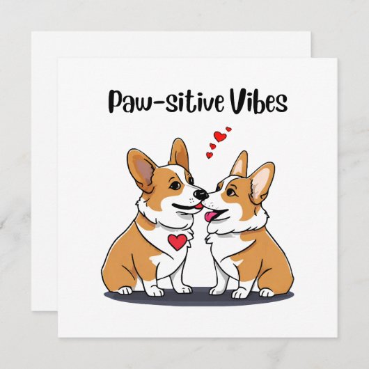 Vibes Corgis in Liebe (Vorne/Hinten)