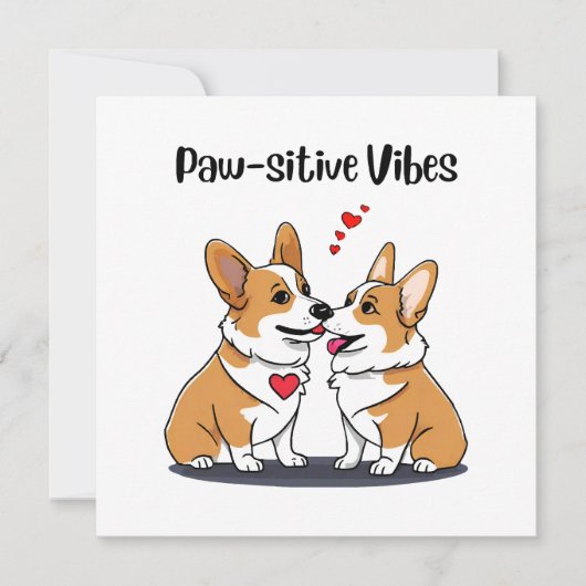 Vibes Corgis in Liebe (Vorderseite)