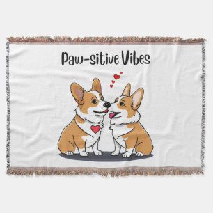 Vibes Corgis in Liebe Decke