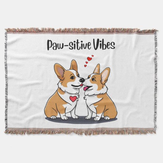 Vibes Corgis in Liebe Decke (Vorderseite)