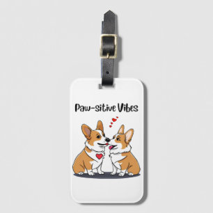Vibes Corgis in Liebe Gepäckanhänger