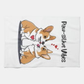 Vibes Corgis in Liebe Geschirrtuch (Horizontal)