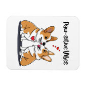 Vibes Corgis in Liebe Magnet (Horizontal)