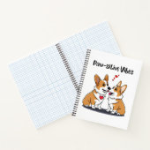 Vibes Corgis in Liebe Notizblock (Innenseite)