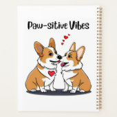 Vibes Corgis in Liebe Planer (Rückseite)