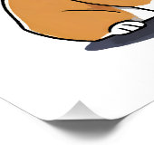 Vibes Corgis in Liebe Poster (Ecke)