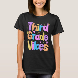 Vibes der dritten Klasse Kinder zurück in die Schu T-Shirt