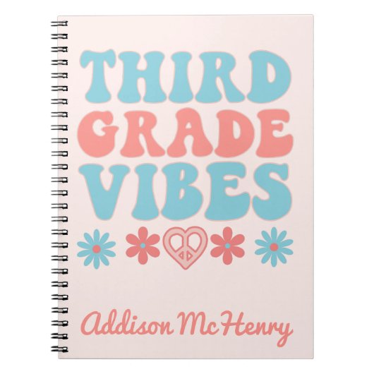 Vibes der dritten Klasse - Rückkehr ins SchulNoteb Notizblock (Vorderseite)