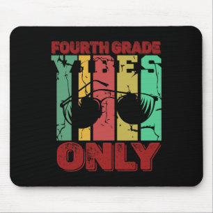 Vibes der vierten Klasse 4. Klasse Retro Zurück zu Mousepad