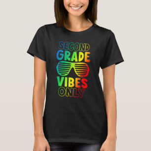 Vibes der zweiten Klasse nur zurück zur Schule T-Shirt