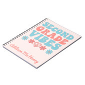 Vibes der zweiten Klasse - Rückkehr in die Schule Notizblock (Linke Seite)