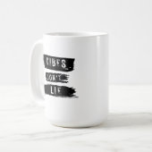 Vibes Don't Lie Kaffeetasse (Vorderseite Links)