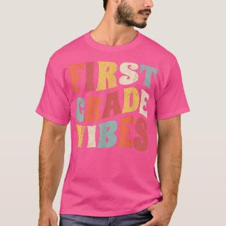Vibes funny back to School Niedlich Teache T-Shirt