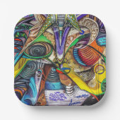 Vibes - Graffiti Art Pappteller (Vorderseite)