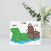Vibes: GUT.. BAD. Postkarte (Stehend Vorderseite)