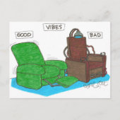 Vibes: GUT.. BAD. Postkarte (Vorderseite)