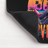 Vibes Halloween Sommerurlaub Skelett Float Mousepad (Ecke)