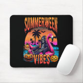 Vibes Halloween Sommerurlaub Skelett Float Mousepad (Mit Mouse)
