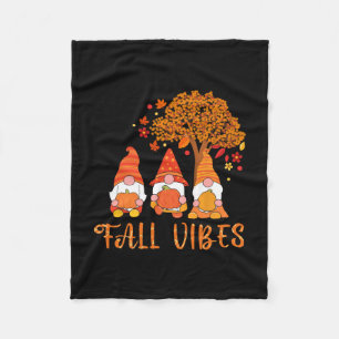 Vibes Herbstsaison Erntedankfest Kürbis  Fleecedecke