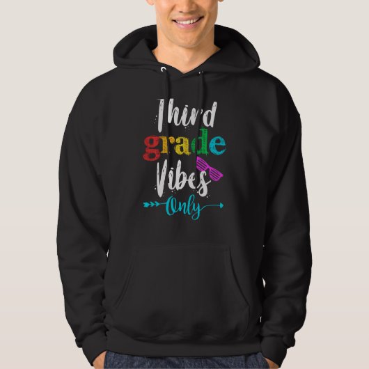 Vibes Lediglich Schule Kinder Funny Squad Hoodie (Vorderseite)