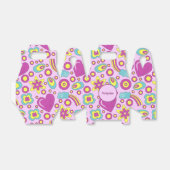 Vibes Lila Color Summer Pattern der 70er Jahre Geschenkschachtel (Ungefaltet)