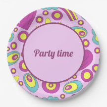 Vibes Lila Color Summer Pattern der 70er Jahre