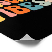 Vibes Niedlich zurück zur Schule Poster (Ecke)