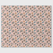 Vibes Pattern der 90er Jahre Geschenkpapier (Flach)