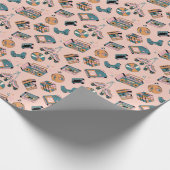 Vibes Pattern der 90er Jahre Geschenkpapier (Ecke)