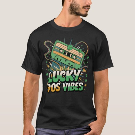 Vibes Saint Patrick's Day 2025 Retro T-Shirt (Vorderseite)