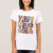 Vibes spricht lauter als Worte T-Shirt (Vorderseite)