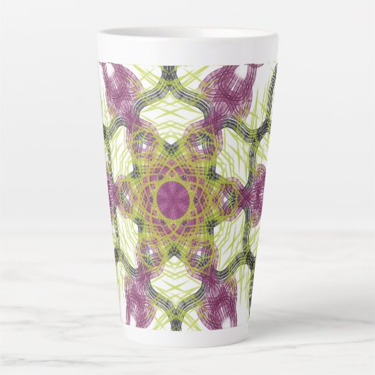 Vibes Tasse | Lebhafte tropische Abstrakte Kunst (Vorderseite)