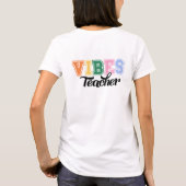 Vibes Teacher svg, Teacher vibes pnnn, Christmas S T-Shirt (Rückseite)