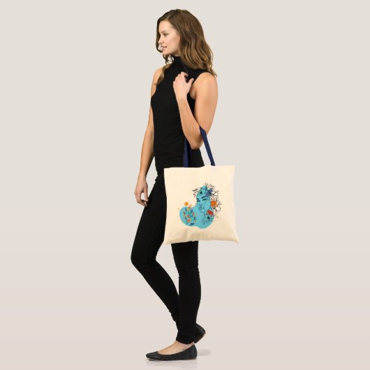 Vibes Tote Bag - Lass dein Licht Tragetasche (Vorderseite (Model))
