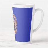 Vibewave Neon Surfbrett Design – Retro Wave Glow A Milchtasse (Rechts)