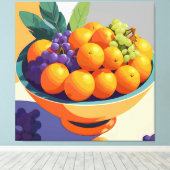 Vibin" mit Vitamin C Leinwanddruck (Insitu (Holzboden))