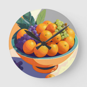 Vibin" mit Vitamin C Runde Wanduhr