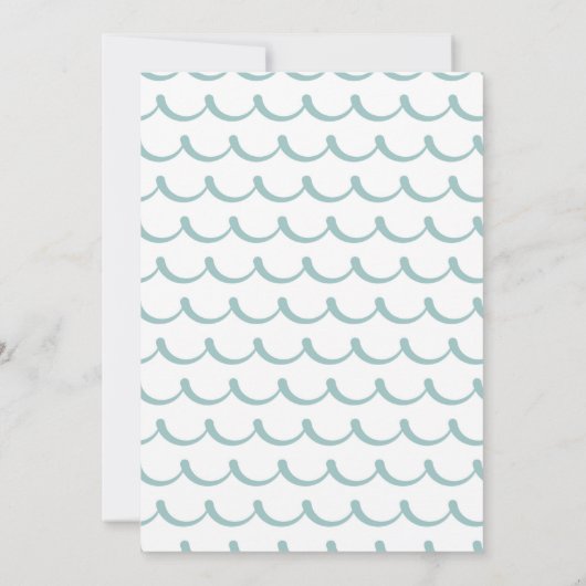 Vibin' Thrivin' & Three Retro Surf Strand Geburtst Einladung (Rückseite)