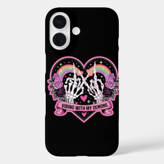 Vibing mit My Demons Case-Mate iPhone Hülle (Rückseite)