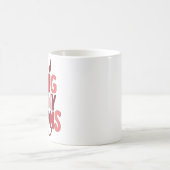 Vibing mit My Demons Kaffeetasse (Mittel)