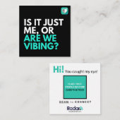 Vibing? Quadratische Visitenkarte (Vorne/Hinten)