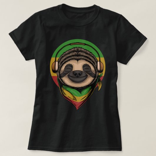 Vibing Sloth T-Shirt (Design vorne)