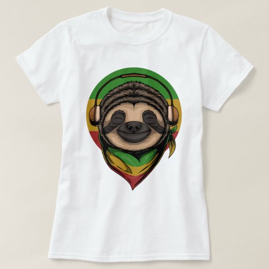 Vibing Sloth T - Shirt (Design vorne)